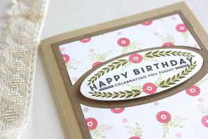 Celebrating You Card - detail