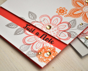 Just A Note Card Detail