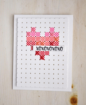 XOXO Heart Card