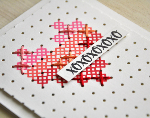 XOXO Heart Card Detail