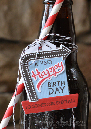 Embellished Root Beer Bottle Detail