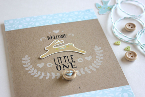Welcome Little One Card - detail