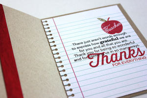 Special Thanks File Card - inside