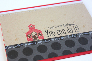 First Day of School Card - detail
