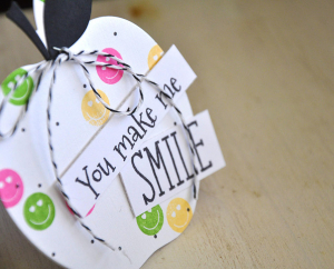 You Make Me Smile Lunchbox Note Detail