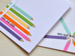 Color Pencil Card Duo