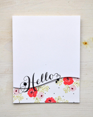 Floral Hello Card