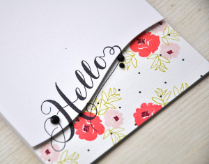 Floral Hello Card Detail