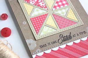 Pinwheel Stitch Card - detail