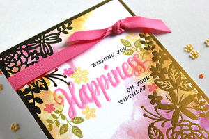 Birthday Happiness Card - detail