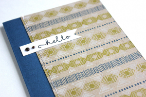 Southwestern Hello Card - detail