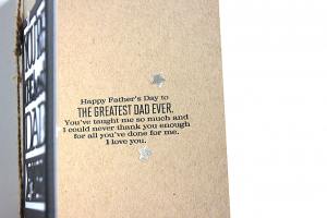Best Dad Ever Card - inside detail
