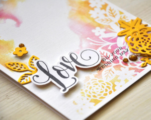 On Your Wedding Day Card Detail