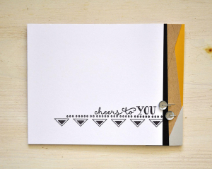 Bold Border Cheers To You Card
