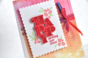 Happy Birthday Dear Friend detail