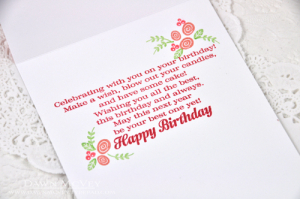 Happy Birthday inside