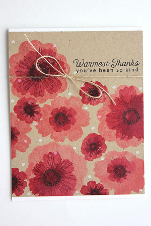 Flowers to Thank You Card