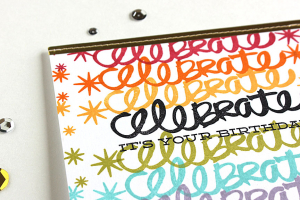 Celebrate Your Birthday Card - detail