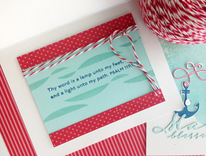 Guiding Light card- inside