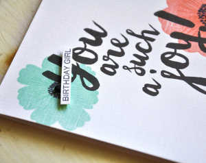 Birthday Girl Card Detail