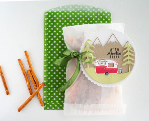 Happy Camper Snack Bag for a Road Trip