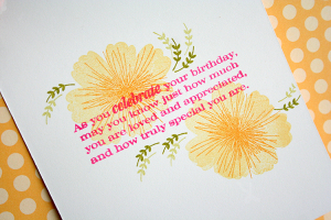 Inside of stacked sentiments card