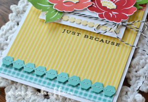 Vintage Linens - Just Because - Detail