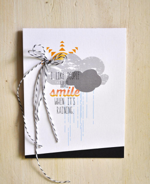 Smile When It's Raining Card