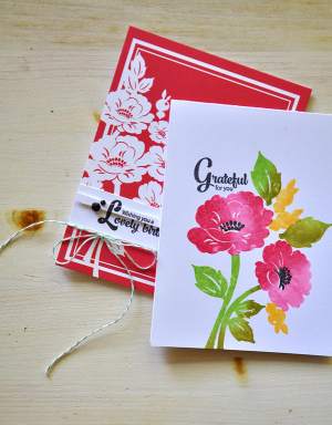 Vintage Linens Card Duo