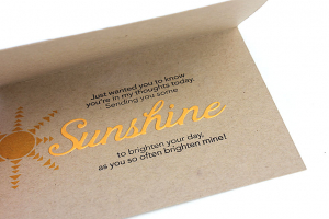 Sending Sunshine Card - inside