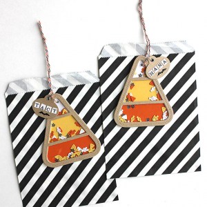 Candy Corn Shaker Tags