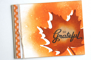 So Grateful Leaf Card