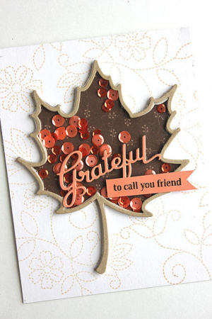 Grateful Friend Shaker Card