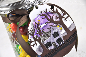 Spooky House Tag detail