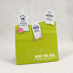 Over The Hill Graveyard Card