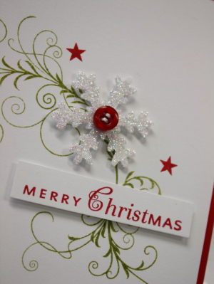 Merry Christmas Card Closeup