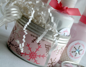 Snowfall Winter Gift set - container