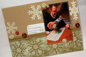 Decorating Cookies Scrapbook Page