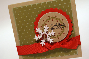 Wreath Tag Card - detail