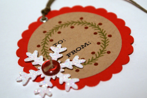 Wreath Tag - detail