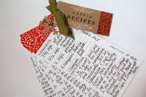 Heather Nichols - Recipe Box & Recipe Box Label