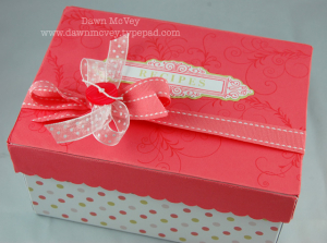 Recipe Box lid detail