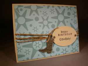 Simple Card - Cowboy Birthday