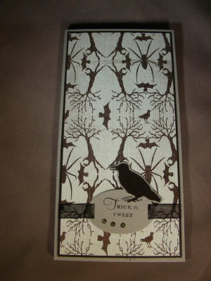 halloween treats - blue and black bird