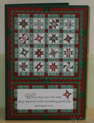 Christmas Star Quilt Card