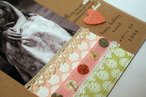 Hana's Birthday Scrapbook Page - detail