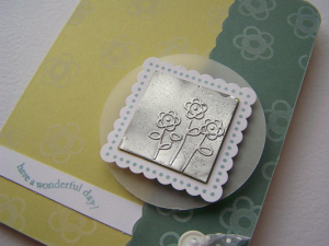 Reverse Embossed Flower Trio- Up Close