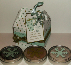 Warm Happiness - small gable box beverage treat tins