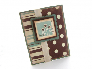 Vintage Hello Friend Card