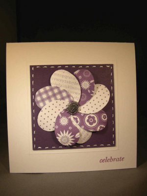 Blog Hop - Paisley Flower card